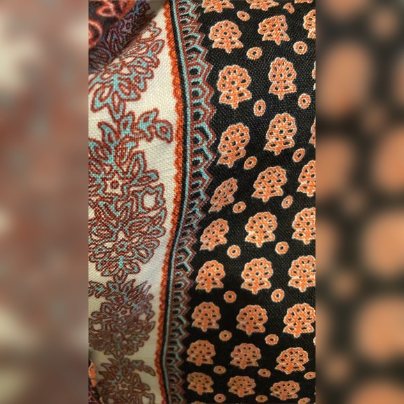 Rachel Zoe Print Tribal Cropper Top - Picture 4 of 6